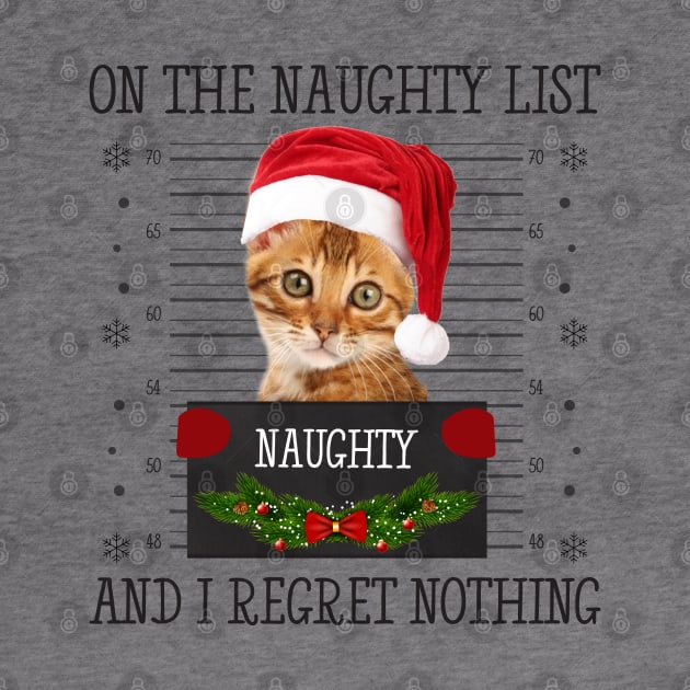 On The Naughty List, And I Regret Nothing by CoolTees